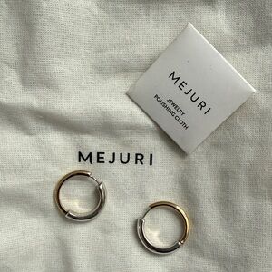 Mejuri Dual-Tone Tube Earrings